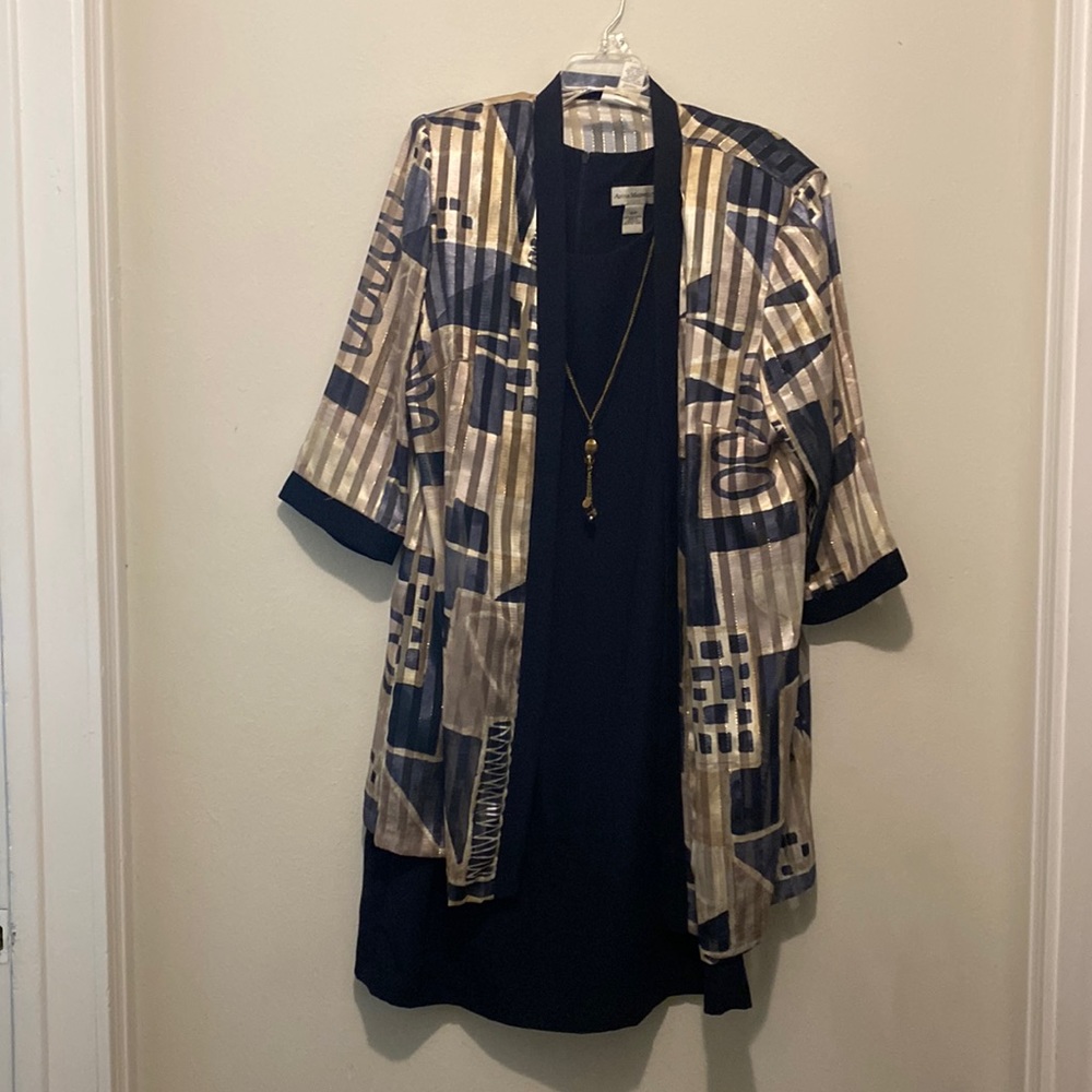 Dress with kimono